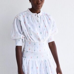 NEW NEVER A WALLFLOWER women's top blouse in white size XS